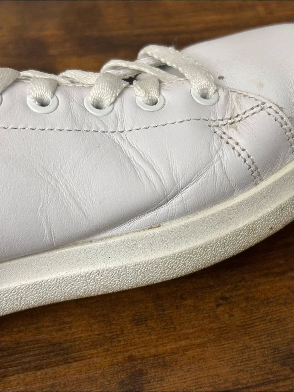 Tory Burch Howell White Leather Low-Top Court Sneakers, 8.5